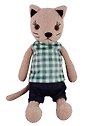 Игрушка мягкая Кот Джон, в одежде, 40 см, микс цветов ( черный, бежевый, коричневый)