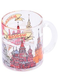 Кружка Москва (стекло) (300мл) (1208-Мск)