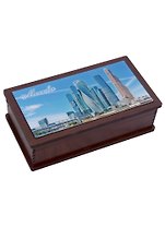 ГС Шкатулка-купюрница с заливкой смола Москва вид 4 (хдф) (175 x 95 x 50)
