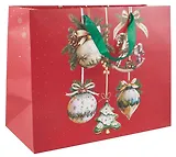 Пакет А3+ 50*40*25 "Ёлочные игрушки" Новый год, бум.ламинат