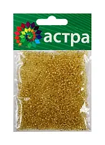 01 Бисер Астра (22Т золотой) (675288) (11/0) (20гр.) (стекло) (упаковка)