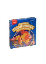 LORI Пк-023 Раскраска пластилином объемная Сказочная рыбка (+рамка) (набор д/творчества) (3+) (коробка)