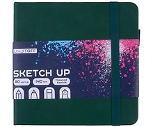 Скетчбук «Sketch Up. Лесной» 140 х 140, 80 листов, белый офсет 100г/м2, твердая подложка