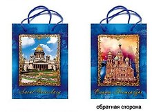 Пакет "Исаакий-Спас",17х23х10 см