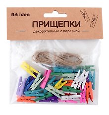 Прищепки декоративные цветные