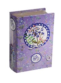 Шкатулка-книга сейф МДФ Цветочки (39510) (17х11х5)