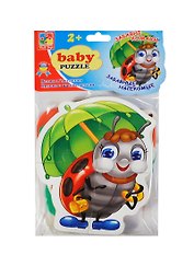 Игр. набор Мяг. пазлы Baby Puzzle Насекомые Забав. насекомые (VT1106-06) (2+)