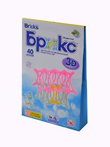 Конструктор 3D, БРИКС,  для объемного моделирования,  40 деталей