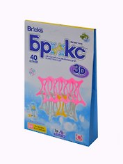 Конструктор 3D, БРИКС,  для объемного моделирования,  40 деталей