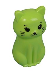 Точилка «Кошка», 1 отверстие, пластик, в ассортименте
