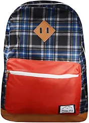 Рюкзак школьный темно-синий с бордовым