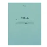 Тетрадь в линейку Hatber, 12 листов, зеленая