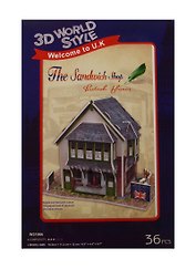 Конструктор 3D Здания Англия The Sandwich Shop (W3106h) (11069101) (36 дет.) (16,5х11,2х12см)