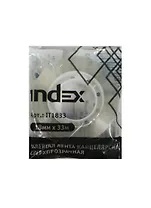 Лента клейкая 18мм*33м кристально-прозрачная, подвес, Index