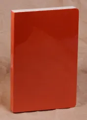 Бизнес-блокнот А5 128л кл. "NADIR" оранжевый, лайт, интегр.переплет, тонир.блок, Hatber