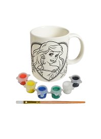 Кружка для росписи Disney Русалочка Ариэль (1271-20) (178069) (+краски+кисть) (3+) (коробка) (в кор. 48шт)