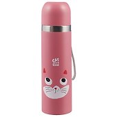 Термос матовый Cat розовый (металл) (500 мл) (12-16074-ZK-A-82) - 0