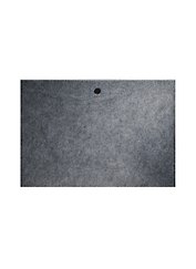 Папка-конверт А4 "Felt" на кнопке, серая, иск. войлок, Lejoys