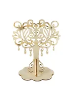 Подставка под украшения Сердце ажурное (151678) (195х120х240мм) (игрушка из дерева) (упаковка)