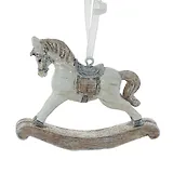 Украшение новогоднее Лошадка-качалка (8х2х5) (763381)