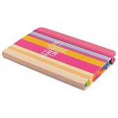 Записная книжка «Цветные полосы» А6+, 96 листов, SD, в ассортименте - 2