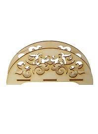 Салфетница Узоры (2150374) (16,7х3,6х8см) (игрушка из дерева) (упаковка)