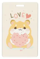 Чехол для карточек вертикальный Хомячок с печеньем Love (ДК2024-462)