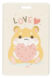 Чехол для карточек вертикальный Хомячок с печеньем Love (ДК2024-462)