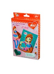 Набор для аппликации Феи Винкс Флора из EVA и стразов (43007Flora/WFD) (WINX Club) (коробка)