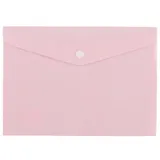 Папка-конверт А5 на кнопке "Pastel" пластик 0.18мм, ассорти 