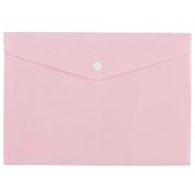Папка-конверт А5 на кнопке "Pastel" пластик 0.18мм, ассорти 