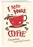 I need more coffee (леттеринг). Ежедневник недатированный - 1