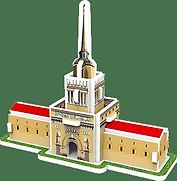 Сборная модель, 3D пазл Адмиралтейство,10 дет., 8*3,2*7см