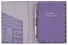 Книга для записей А5 100л лин. "Savage. Сиреневый" евроспираль, иск.кожа, тонир.блок., тиснение серебр.фольгой, петля д/ручки, кармашки - 2