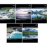 Тетрадь 96л кл. "Стихия воды" выб.лак, ассорти, Hatber