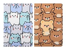 Тетрадь общая «Мишки и кошки», 32 листа в клетку, А5, в ассортименте - Be positive
