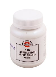 Лак акриловый, бриллиантовый синий, 100 мл, Olki