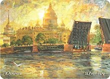 Сувенир, МАГНИТИК, Магнит, Петербург Владимира Ременца: Вечерний Петербург