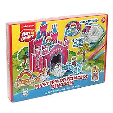 Набор д/творчества Игровой 3D пазл для раскр. ArtBerry®/Артберри/Mystery of Princess Kingdom (10флом+6 фигур д/сбор.+игр.поле) 37309