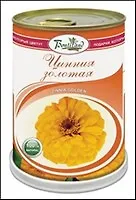 Цветок в банке Цинния золотая (77020) (9,8х7,8)