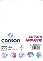 Пенокартон 03шт "Standart" 210*297*5мм, белый, Canson