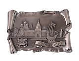 Магнит свиток Кострома Коллаж с ладьей (металл) (Кострома) (027-4ATN-33K16)