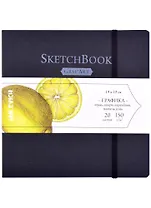 Скетчбук 190*190 20л "Graf'Art" черный, для графики, 150г/м2