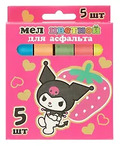 Мелки цветные "Kuromi" 5 цветов, Jumbo