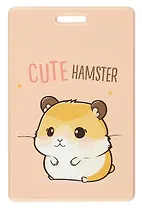 Чехол для карточек вертикальный Kawaii Хомячок Cute Hamster (ДК2024-65)