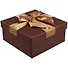 Подарочная коробка «Коричневый ромб», маленькая - 0
