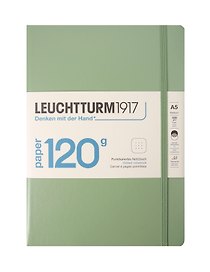 Книга для записей A5, 100 листов в точку "Edition 120G", твердая обложка, шалфей, Leuchtturm1917