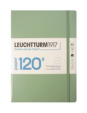 Книга для записей A5, 100 листов в точку "Edition 120G", твердая обложка, шалфей, Leuchtturm1917