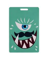 Чехол для карточек Монстр зеленый с усами (ДК2017-106)