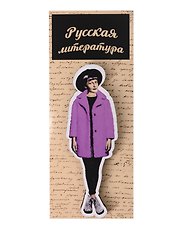 Сувенирный магнит Русский писатель Ахматова (РпА1)